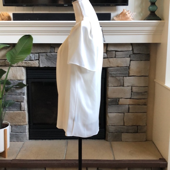 NWT Worthington cream short sleeve blouse size medium - Picture 4 of 5